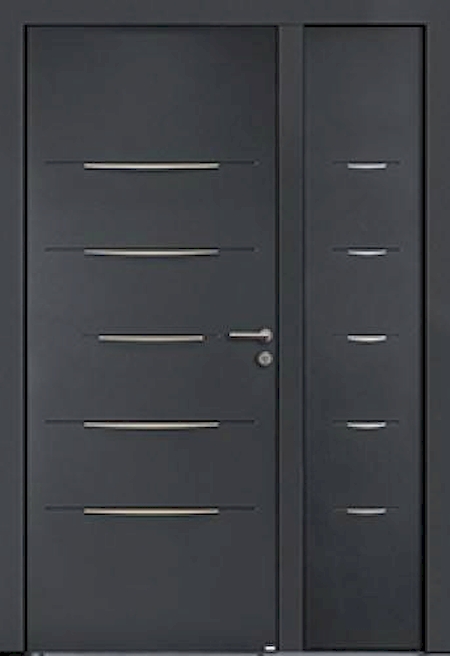 porte d'entrée moderne en alu à vitrolles