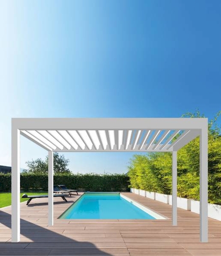 Installation de pergola bioclimatique IZI fine et design à Marignane