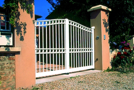 Portail Horizal Blanc modèle Diotis