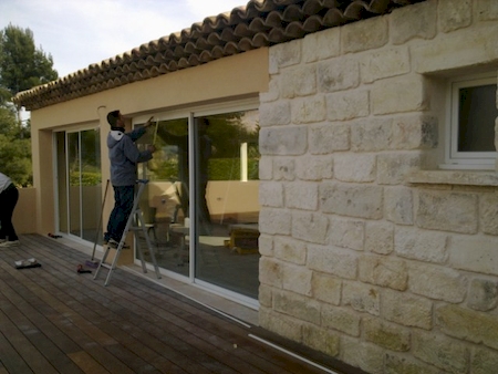 coulissant alu blanc dasn le 13