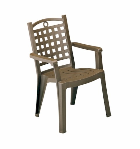 Fauteuil  PVC  Jardin GROSFILLEX Modele  BORA 1  Bronze