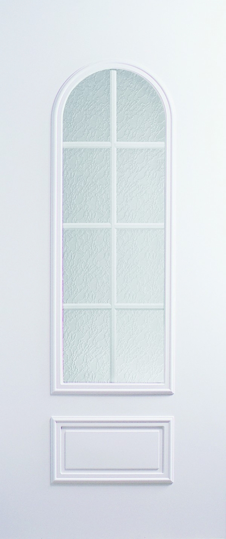 Porte d'entree vitrée en PVC sur mesure