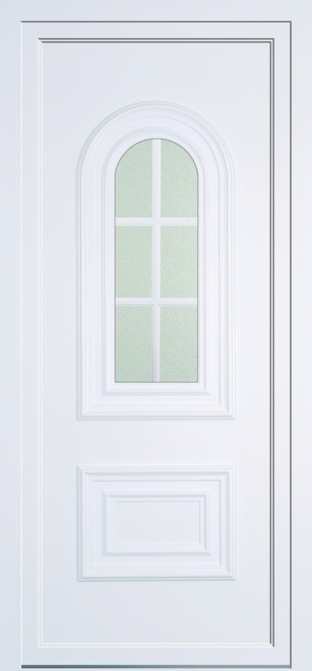 Porte d'entree vitrée en PVC sur mesure dans le 13