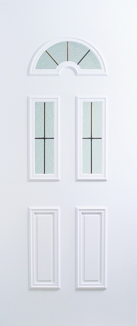 Porte d'entree vitrée en PVC sur mesure dans le 13