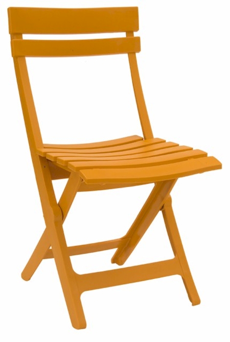 CHAISE  Pliante PVC GROSFILLEX Modele  MIAMI Orange à Calas - ce produit n'est plus disponible
