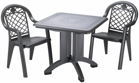 FAUTEUIL  PVC  GROSFILLEX modèle JAMAÏCA  Anthracite Gamme Pro   -  ce produit n'est plus disponible
