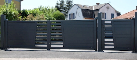 Notre zone d'activité pour ce service Pose de portail en aluminium thermolaqué moderne de marque Horizal